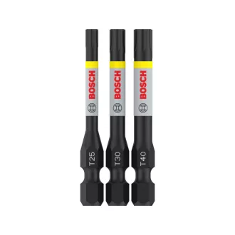   BOSCH PRO Impact Bit-Set 3-teilig T25 / T30 / T40 x 55 mm 1/4" Hex