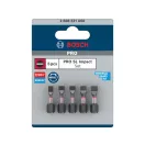 BOSCH PRO Impact Bitset 5-teilig 25mm (SL4,5/SL5,5x3/6,5x1Stück) 1/4" Hex