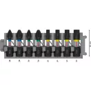 BOSCH PRO Impact Bit-Set 8-teilig 25m (PH1/PH2/PZ1/PZ2/T15/T20/T25/T30) 1/4" Hex