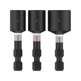   BOSCH PRO Impact Schraubendreher 3-teilig 50 mm (8 / 10 / 13 mm) 1/4 Hex