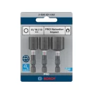 BOSCH PRO Impact Schraubendreher 3-teilig 50 mm (8 / 10 / 13 mm) 1/4 Hex