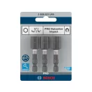 BOSCH PRO Impact Schrauber Set 3-teilig 50 mm (1/4" / 5/16" /  3/8") 1/4" Hex
