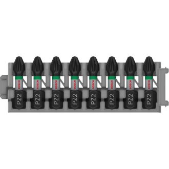 BOSCH PRO Schrauberbit PZ2 x 8 Stück / 25 mm Pick & Click