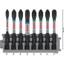 BOSCH PRO Bit Spitze Set 8-teilig 55 mm (PH1, PH2 x 2, PH3, PZ1, PZ2 x 2, PZ3) Pick & Click