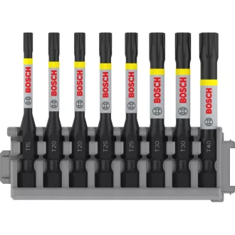   BOSCH PRO Bit-Spitzen-Set, 8 Teile 55 mm (T15, T20 x 2, T25 x 2, T30 x 2, T40) Pick & Click