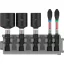 BOSCH PRO Bit-Spitze und Schraubendreher-Set 5-teilig 50 mm (PH2,PZ2 / 8,10,13 mm) Pick & Click
