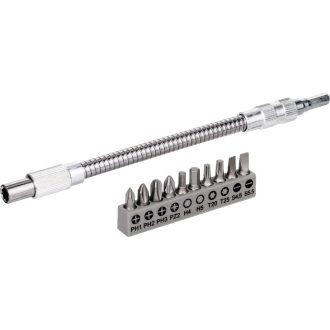   BOSCH Bitspitzen-Satz 11-teilig mit flexibler Metallverlängerung 200 mm