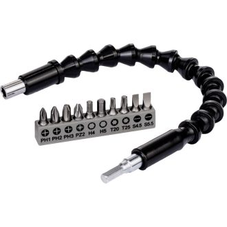   BOSCH Bitspitzen-Set mit 11-teiliger flexibler Kunststoffverlängerung 300 mm