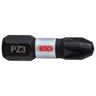   BOSCH Bitspitze PZ3 x 25 mm 1/4" Impact Control (2 Stück)