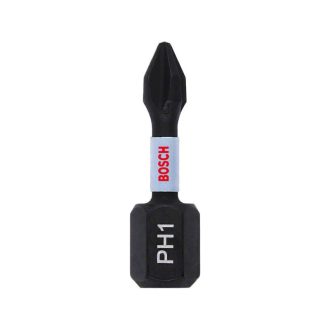   BOSCH Bitspitze PH1 x 25 mm 1/4" Impact Control (2 Stück)