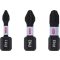 BOSCH Bitspitzen-Set 3-teilig PH1 / PH2 / PH3 x 25 mm Impact Control