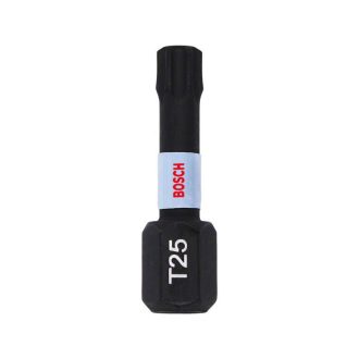   BOSCH Bitspitze Torx T25 x 25 mm 1/4" Impact Control (2 Stück)