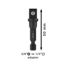 BOSCH PRO Steckschlüsseladapter 50mm 1/4" Hex -> 3/8" Vierkant