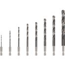 BOSCH PRO Schlangenbohrer Set, 8 Teile 2,0 - 10 mm HSS-G Bit Aufnahme