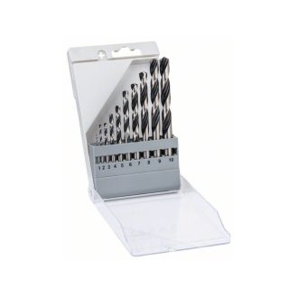   BOSCH Schraubenbohrer-Set 10-teilig 1,0 - 10,0 mm HSS PointTeQ