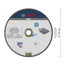 BOSCH PRO Trennscheibe Inox 230 x 2,0 x 22,2 mm AS 46 T INOX BF (oSa)