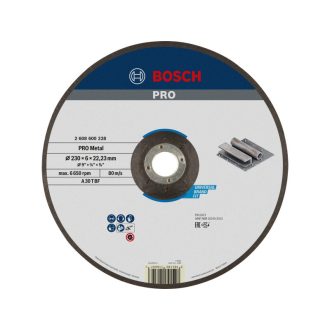   BOSCH PRO Reinigungsscheibe für Metall 230 x 6,0 x 22,2 mm A 30 T BF (oSa)