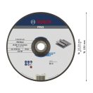BOSCH PRO Reinigungsscheibe für Metall 230 x 6,0 x 22,2 mm A 30 T BF (oSa)