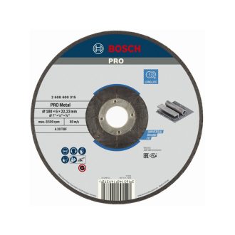   BOSCH PRO Reinigungsscheibe für Metall 180 x 6,0 x 22,2 mm A 30 T BF (oSa)