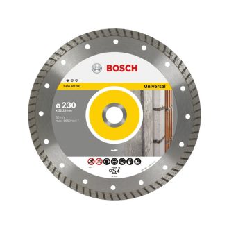   BOSCH Diamanttrennscheibe 230 x 2,5 x 10 x 22,2 mm Turbo Standard für Universal