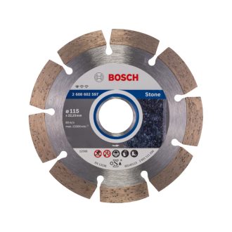   BOSCH Diamanttrennscheibe 115 x 1,6 x 10 x 22,2 mm segmentiert Standard for Stone