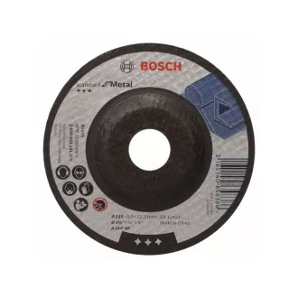   BOSCH Reinigungsscheibe für Metall 115 x 6,0 x 22,2 mm gebogen Standard für Metall A 24 P BF