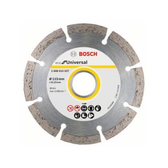   BOSCH Diamanttrennscheibe 115 x 2,0 x 7,0 x 22,2 mm segmentiert ECO für Universal