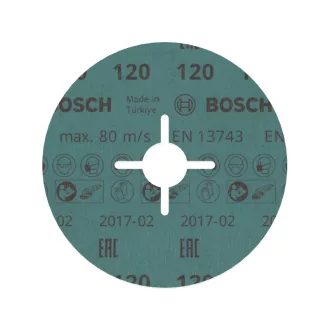   BOSCH PRO Fiberscheibe für Inox 125 x 22,2 mm / P120 Keramik gekerbt