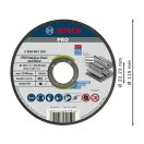 BOSCH PRO Trennscheibe für Inox/Metall 115 x 1,0 x 22,2 mm St. Steel & Metal Eimerverpackung (100 Stück)