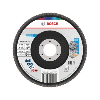   BOSCH Lamellenschleifscheibe konisch 125 x 22,2 / P120 Aluminiumoxid X451 Multi Material