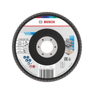   BOSCH Lamellenschleifscheibe gerade 125 x 22,2 / P40 Aluminiumoxid X451 Multi Material