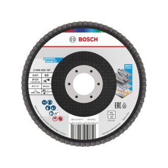   BOSCH Lamellenschleifscheibe gerade 125 x 22,2 / P60 Aluminiumoxid X451 Multi Material