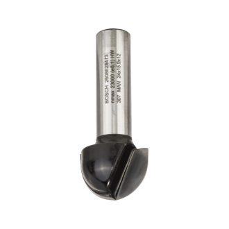   BOSCH Hartmetall-Hohlkehlfräser 24,0 (r=12 mm) x 15,9 x 57 x 12 mm