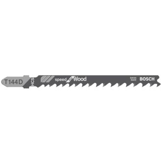   BOSCH Stichsägeblatt für Holz T 144 D 100/4,0-5,2 mm (5 Stück)