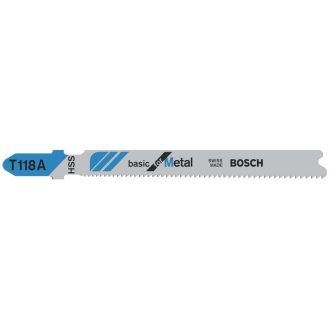   BOSCH Stichsägeblatt für Metall T 118 A 92/1,1-1,5 mm (3 Stück)