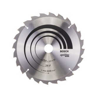   BOSCH Sägeblatt für Holz 254 x 30 x 2,0 mm / 24T Optiline Wood ATB / N