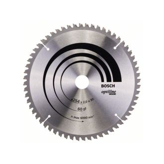  BOSCH Sägeblatt für Holz 254 x 30 x 2,0 mm / 60T Optiline Wood ATB