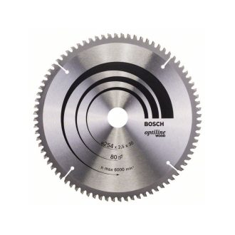   BOSCH Sägeblatt für Holz 254 x 30 x 2,5 mm / 80T Optiline Wood ATB