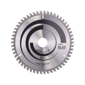   BOSCH Sägeblatt universal 200 x 30 x 2,4 mm / 54T MultiMaterial HLTCG