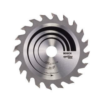   BOSCH Sägeblatt für Holz 140 x 20/12,7 x 2,4 mm / 20T Optiline Wood ATB