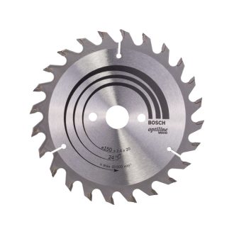   BOSCH Sägeblatt für Holz 150 x 20/16 x 2,4 mm / 24T Optiline Wood ATB