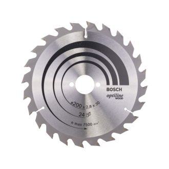   BOSCH Sägeblatt für Holz 200 x 30 x 2,8 mm / 24T Optiline Wood ATB