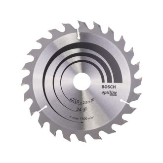   BOSCH Sägeblatt für Holz 210 x 30 x 2,8 mm / 24T Optiline Holz ATB