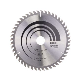   BOSCH Kreissägeblatt für Holz 210 x 30 x 2,8 mm / 48T Optiline Wood ATB