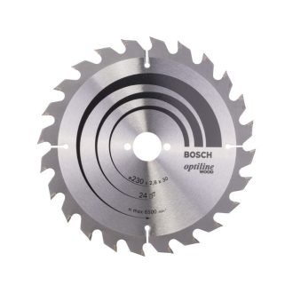   BOSCH Sägeblatt für Holz, 230 x 30 x 2,8 mm / 24T Optiline Wood ATB