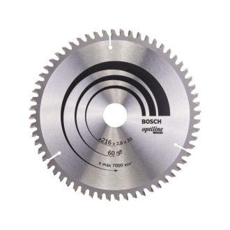   BOSCH Sägeblatt für Holz 216 x 30 x 2,8 mm / 60T Optiline Wood ATB / N