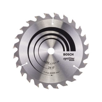   BOSCH Sägeblatt für Holz 184 x 16 x 2,6 mm / 24T Optiline Wood ATB