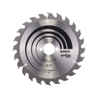   BOSCH Sägeblatt für Holz 190 x 30 x 2,0 mm / 24T Optiline Wood ATB