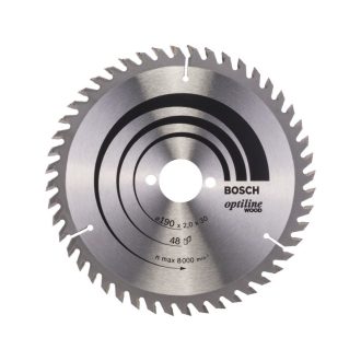   BOSCH Sägeblatt für Holz 190 x 30 x 2,0 mm / 48T Optiline Wood ATB
