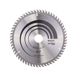   BOSCH Kreissägeblatt für Holz 210 x 30 x 2,8 mm / 60T Optiline Wood ATB